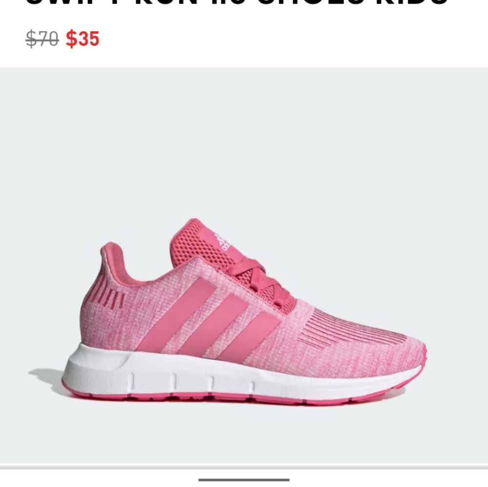 Brand new Adidas swift run girls shoes size 5
